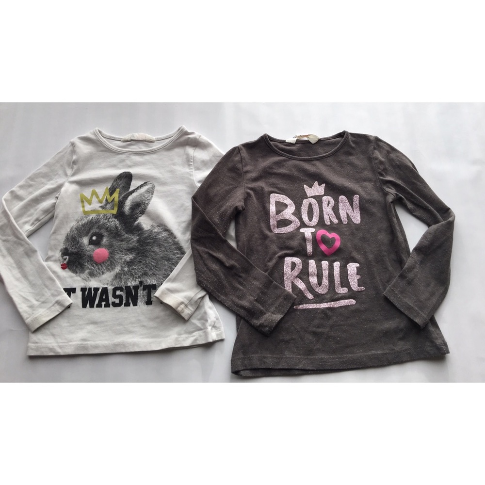 🎉H&M bundle of long sleeve tees (girl)